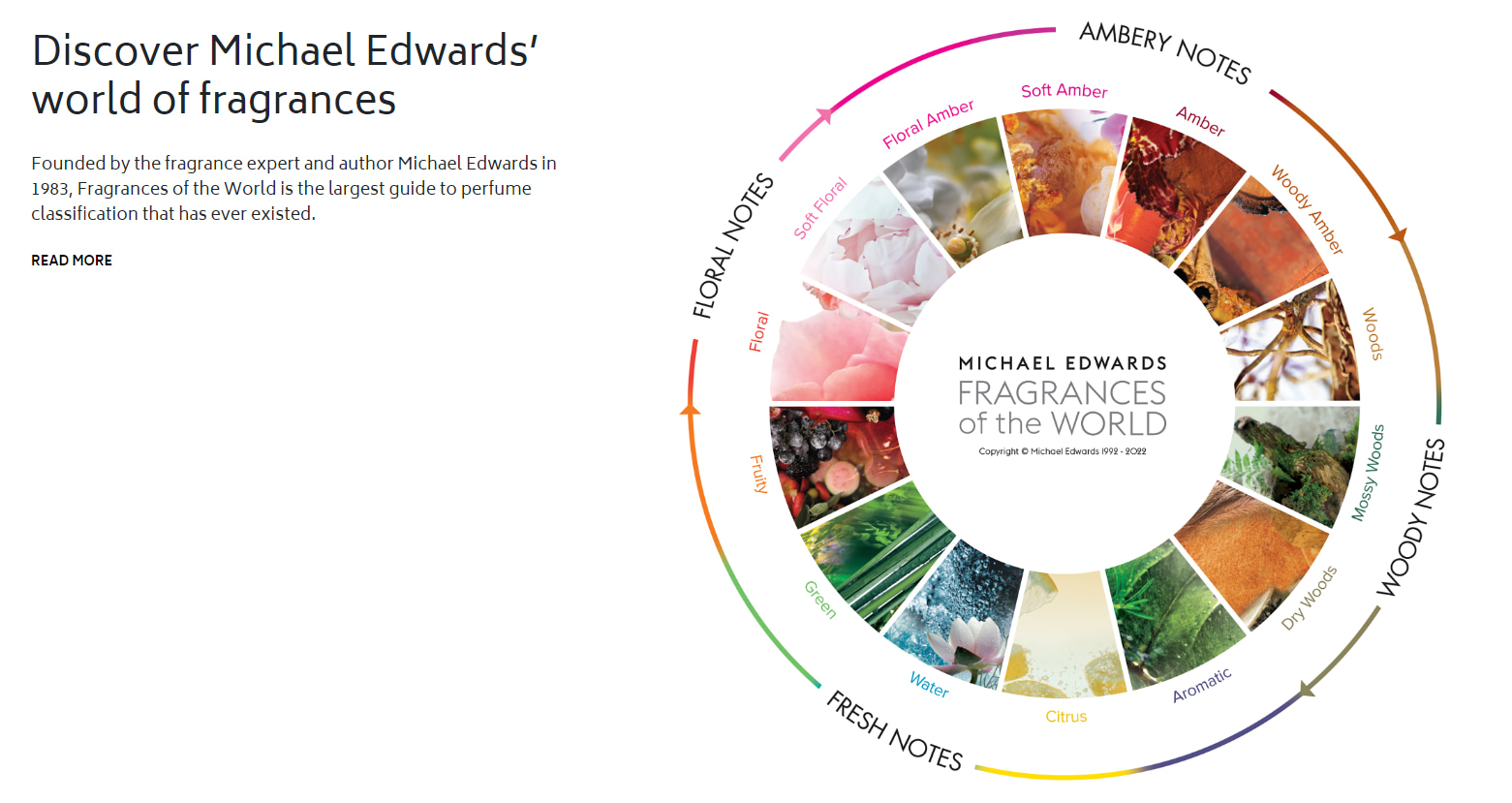 Michael Edwards提出的香氛輪盤