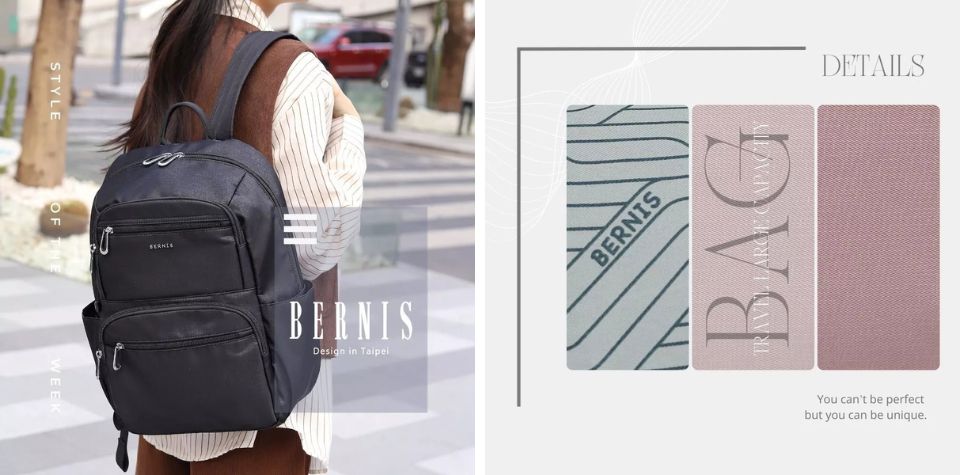 BERNIS 大容量RFID 旅行後背包