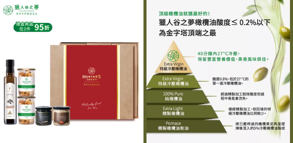 獵人谷之夢初榨橄欖油堅果抹醬禮盒
