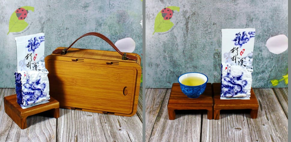 龍源茶品竹紋手提箱杉林溪茶葉禮盒